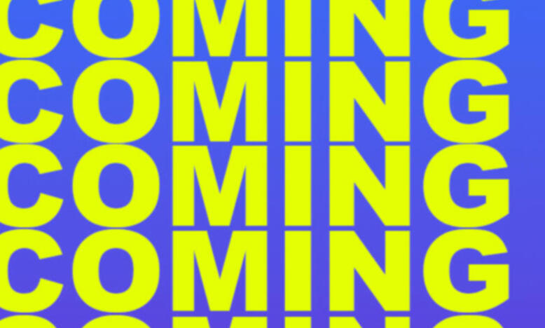 Still from video by Lane Sheehy. Features binocular view for two kites floating in the sky with a smaller circle to the left of the artist holding binoculars to her eyes. Piece is photographed at night and projected onto a temporary wall.