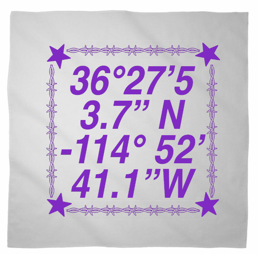 Logo for Desert Biennial Project. Features letters "D B P" surrounded by a barbed wire ring, all enclosed in a wax stamp shape. The color scheme is bright red, with stamp details, the letters, and the barbed wire cut out of the stamp shape.