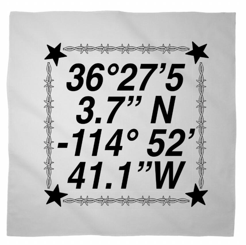 Logo for Desert Biennial Project. Features letters "D B P" surrounded by a barbed wire ring, all enclosed in a wax stamp shape. The color scheme is bright red, with stamp details, the letters, and the barbed wire cut out of the stamp shape.