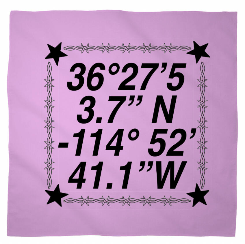 Logo for Desert Biennial Project. Features letters "D B P" surrounded by a barbed wire ring, all enclosed in a wax stamp shape. The color scheme is bright red, with stamp details, the letters, and the barbed wire cut out of the stamp shape.